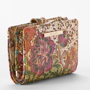 Brahmin Floral BiFold Wallet Hannah  Marketplace Melbourne Genuine Leather